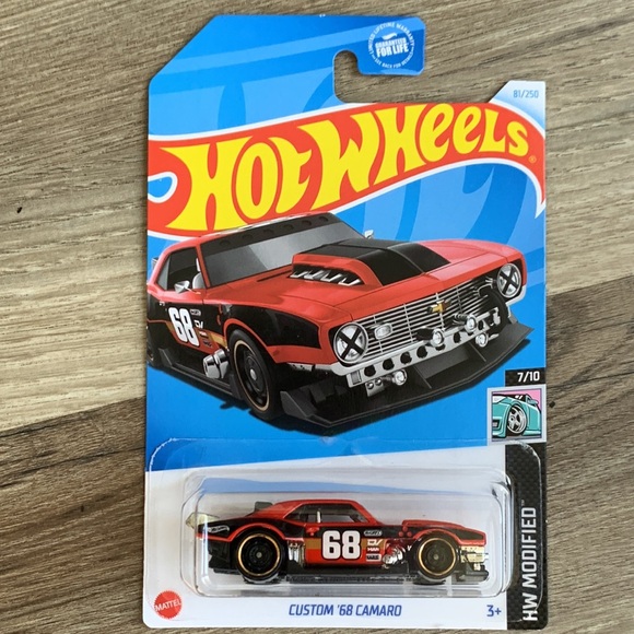 Hot Wheels Custom 1968 Camaro Chevrolet Hotwheels 1960s Chevy Muscle Car 🆕 2024 - Picture 1 of 9